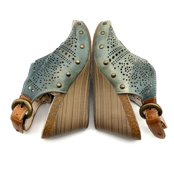 Pikolinos Benissa Wedge Leather Cutout 37 - Picture 6 of 13